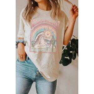 Wanderlust Oversized Graphic Tee Comfort Colors 1717 Relaxed Slogan Shirt